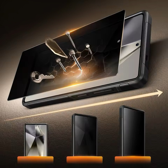 Case for Samsung Galaxy S25 Ultra, Tongate MECH Series Clip, black