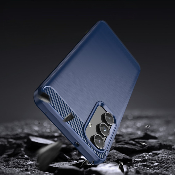 Case for Samsung Galaxy M55 5G, Carbon, blue