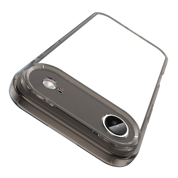Silicone sleeve for iPhone Air, with hard back, smoky black