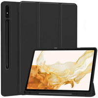 Case for Samsung Galaxy Tab S10+ Plus, Smartcase with stylus space, black