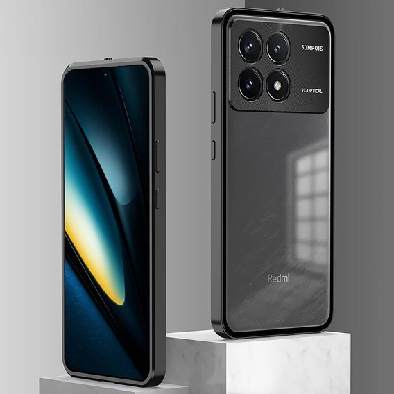 1 x Case for Xiaomi Poco F6 Pro, Frame Case, black