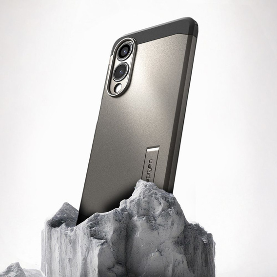 Spigen case for Samsung Galaxy A36 5G, Tough Armor Mag MagSafe, black + 9H Tempered Glass
