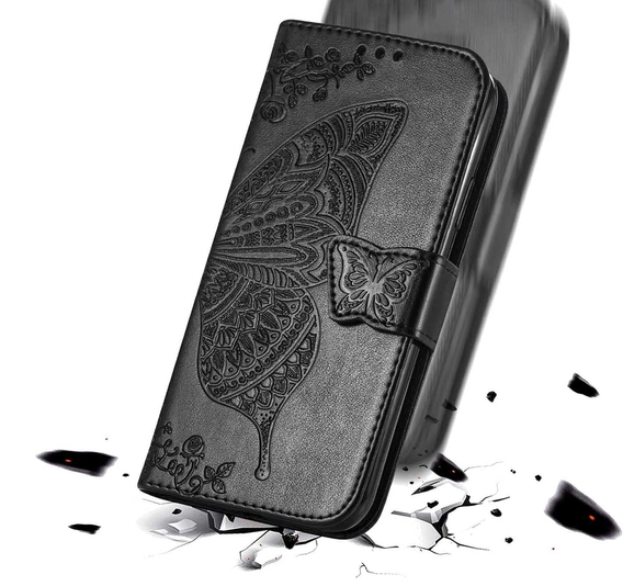 Flip case for Realme 12 Pro 5G / 12 Pro+ 5G, Butterfly, black