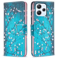 Flip case for Xiaomi Redmi 12 4G, Wallet, Sakura, blue