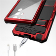 Armored case for Samsung Galaxy S24 Ultra, R-JUST, silver