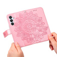 Flip case for Samsung Galaxy A54 5G, Mandala Flower, pink rose gold