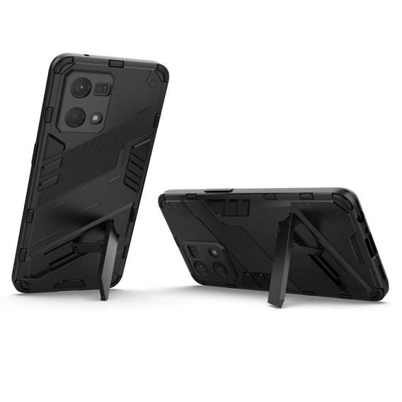 Case for Oppo Reno7 4G, Military kickstand, blue