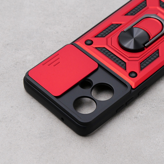 Case for Motorola Edge 40 Neo, CamShield Slide, red