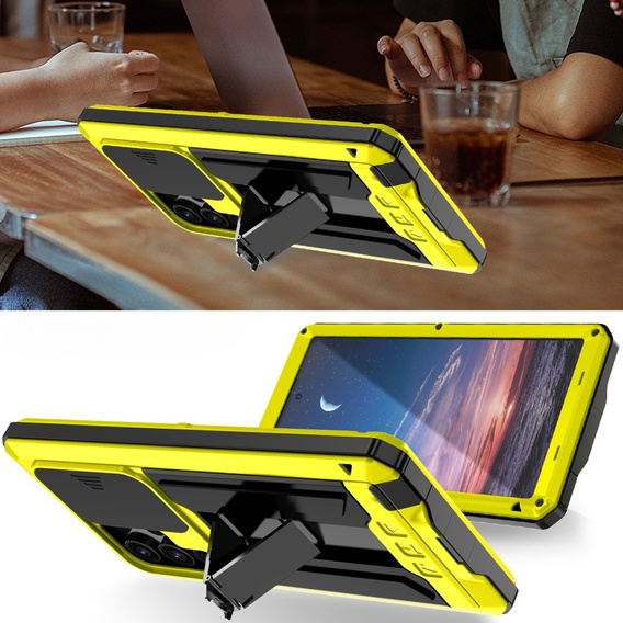 Armored case for Samsung Galaxy S24 Ultra, R-JUST, yellow