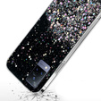 Case for Vivo V21 5G, Glittery, black