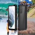 IP68 Waterproof Case for Samsung Galaxy S21, Redpepper, black