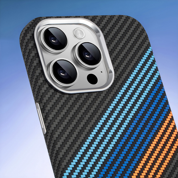 MagSafe's iPhone 16 Pro Case, Carbon Fiber, dark blue
