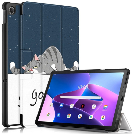 Case for Lenovo Tab M10 Plus 10.6 TB-125F / TB-128F 3 Gen, Smartcase, sleeping cat