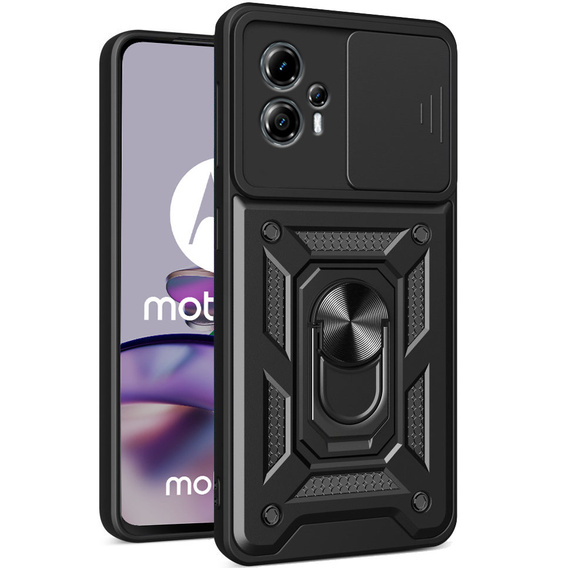Case for Motorola Moto G13 / G23, CamShield Slide, black