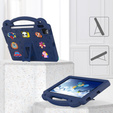 Children's case for iPad 10.9 2022 10 Gen, Cute Patterns, with stand, dark blue