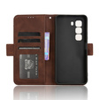 Flip case for Infinix Hot 50 Pro+ 4G, Card Slot, brown