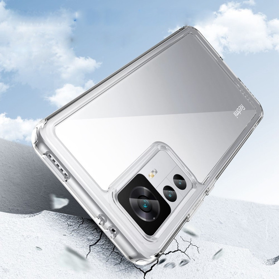 Case for Xiaomi 12T Pro 5G, Fusion Hybrid, transparent