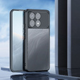 DuxDucis case for Xiaomi Poco F6 Pro, Aimo case, transparent / black