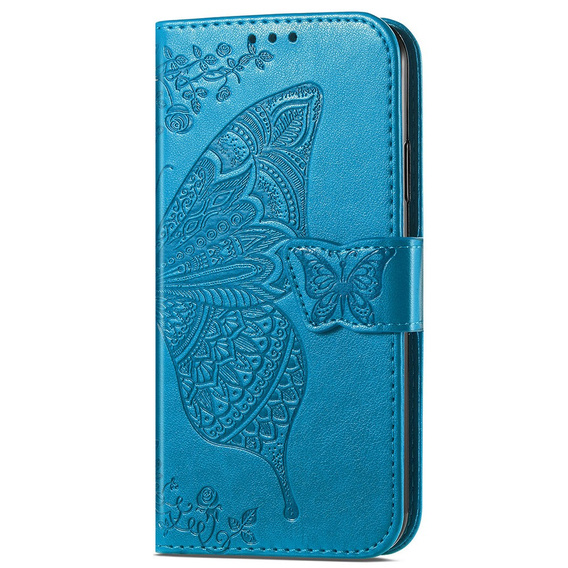 Flip case for Xiaomi Redmi Note 13 Pro 5G, Butterfly, blue