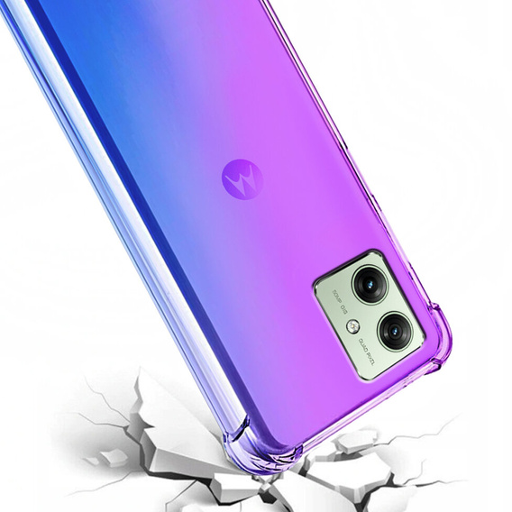 Case for Motorola Moto G54 5G, Gradient Dropproof, Purple / blue