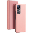 Case for Xiaomi 12T / 12T Pro, Clear View, pink rose gold
