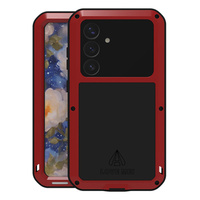 Love Mei Case for Samsung Galaxy S25+ Plus, armored with glass, red