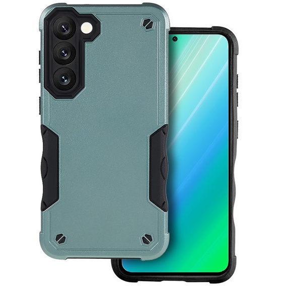 Armored case for Samsung Galaxy S23, Dual-Layer, green