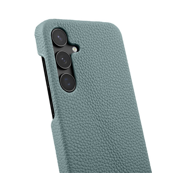 MELKCO case for Samsung Galaxy S24, leather, blue