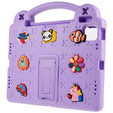 Children's case for Apple iPad Air 11" 6 gen. 2024, Cute Patterns, with stand, purple