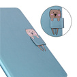 Case for iPad 10.2" 2021/2020/2019 (9/8/7 gen.), with flap, animal, blue