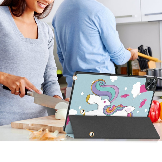 Case for Realme Pad 2, Smartcase, unicorn