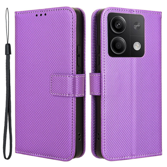 Flip case for Xiaomi Redmi Note 13 5G, Wallet Smart Magnet, purple