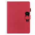 Case for iPad 10.2" 2021/2020/2019 (9/8/7 gen.), with flap, animal, red