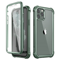 Case for iPhone 11, Dexnor Full Body Rugged, transparent / green