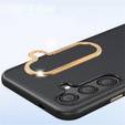 Leather case for Samsung Galaxy S25+ Plus, leather hybrid, grey