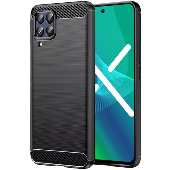 Case for Samsung Galaxy M53 5G, Carbon, black