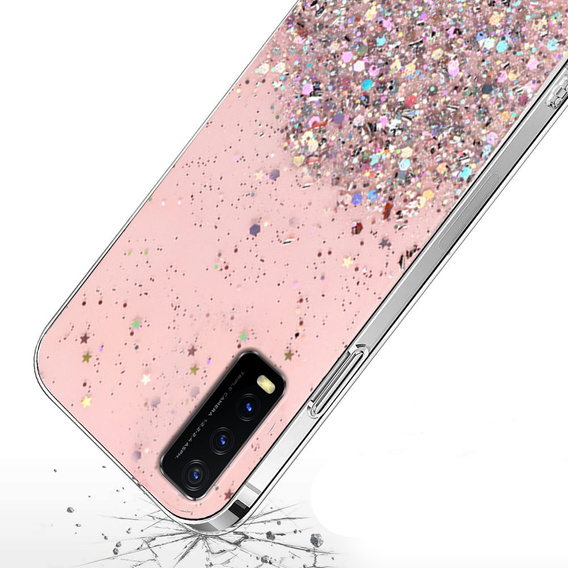 Case for Vivo Y20S / Y11S, Glittery, pink
