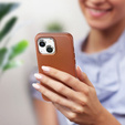 Case for iPhone 14, Dux Ducis Max Naples, brown