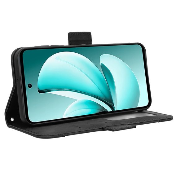 Flip case for Realme C71, Card Slot, black