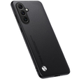 Leather case for Samsung Galaxy M55 5G, leather hybrid, black