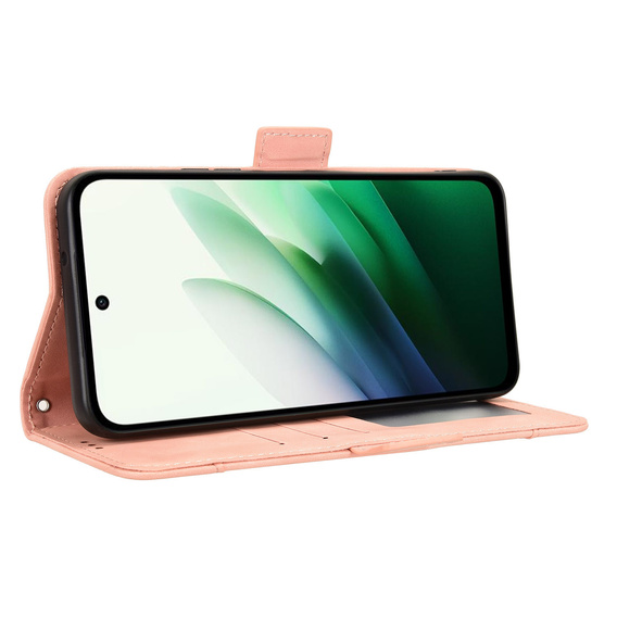 Flap case for Xiaomi Redmi 15 5G / 4G, Card Slot, wallet, pink