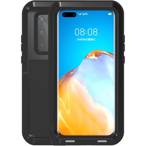 Love Mei Case for Huawei P40 Pro, armored without glass, black