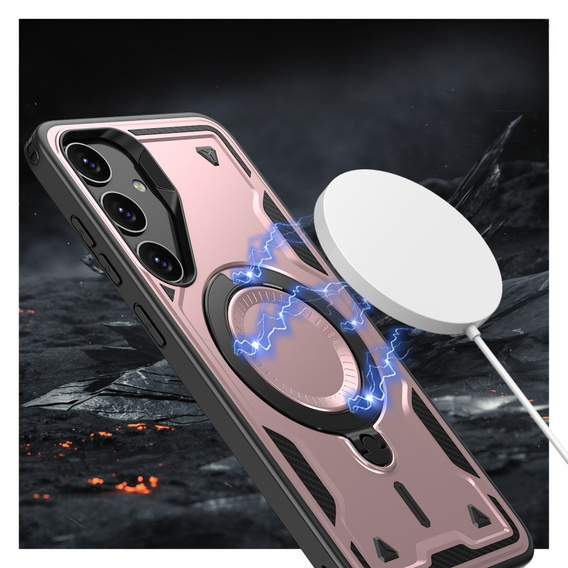 Case for Samsung Galaxy S24 FE, Military MagSafe, pink