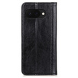 Flip case for Google Pixel 9A, Split Leather, black
