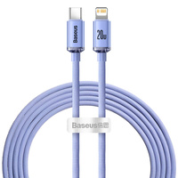 Baseus Crystal Shine USB-C to Lightning Cable, 2.0 m, 20W, for Apple Devices (Lightning)