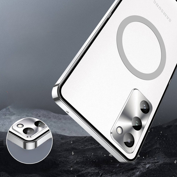 Camera Protection Case for Samsung Galaxy S20 FE, CamShield MagSafe, transparent / silver