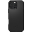 Spigen case for iPhone 16 Pro Max, Thin Fit Mag, black + 9H tempered glass
