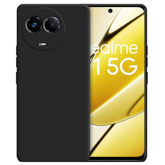 Case for Realme 11 5G, Silicone Lite, black