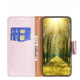 Flip case for Samsung Galaxy A34 5G, Wallet Litchi Magnet, pink rose gold