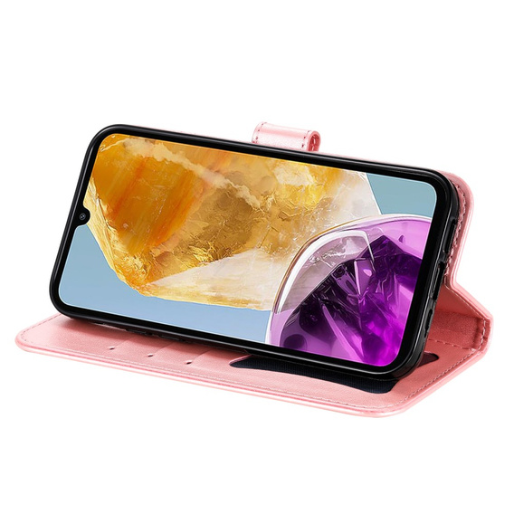 Flip case for Samsung Galaxy M15 5G, Mandala, pink